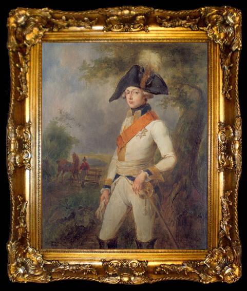 framed  Mora, Francis Luis ortrait of Louis Charles of Prussia, ta009-2